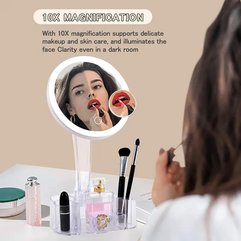 BS1540G LED Vanity Mirror with Organizer Base (3)