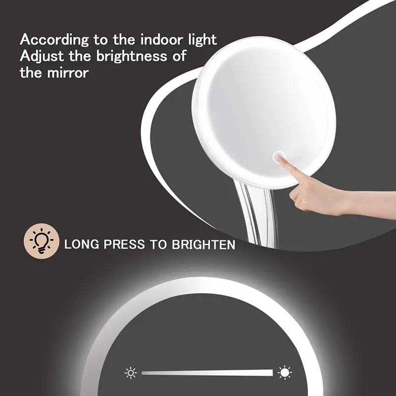 BS1540G LED Vanity Mirror with Organizer Base (6)