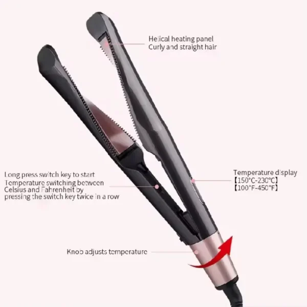 Beauty Ceramic Electric Rotating Usb Portable Magic 2 in 1 Air Hair Curler and Straightener (7)