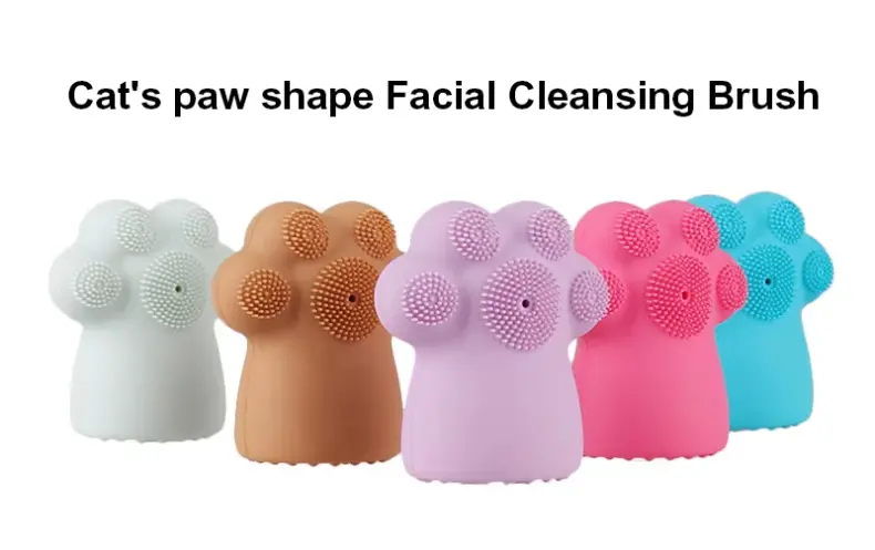 Cat's paw shape Facial Cleansing Brush (1)