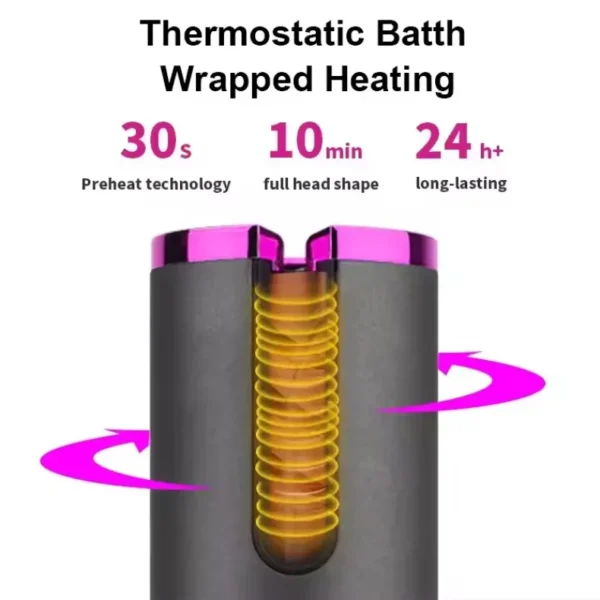 Cordless Automatic Hair Curler (8)