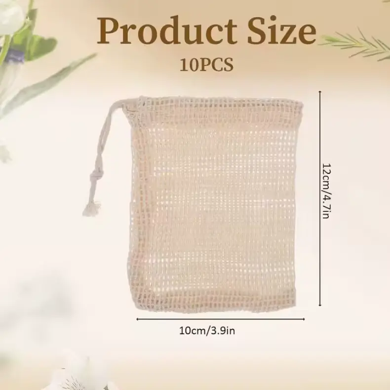 Cotton Ramie Soap Storage Bag（1）
