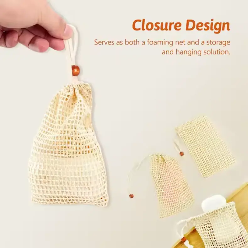 Cotton Ramie Soap Storage Bag（2）