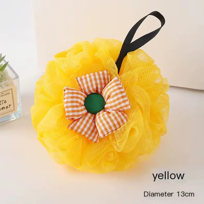 Flower Shape Shower Bath Ball (5)