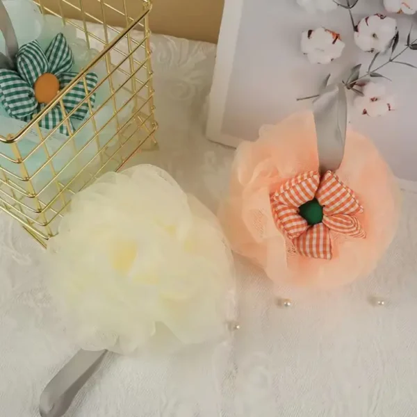 Flower Shape Shower Bath Ball (5)