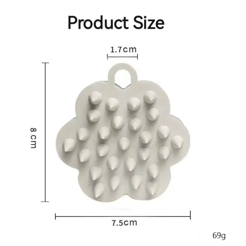 Flower Shape Silicone Hair Scalp Brush(1)