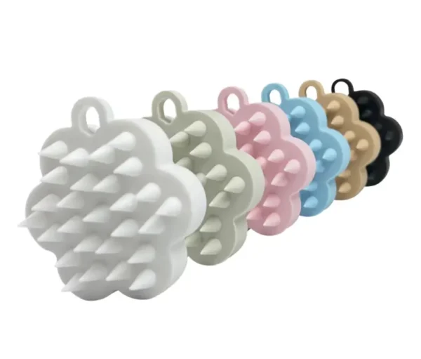 Flower Shape Silicone Hair Scalp Brush(1)
