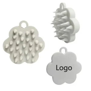 Flower Shape Silicone Hair Scalp Brush(10)