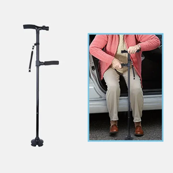 Folding Cane with Led Light and Armrest (1)