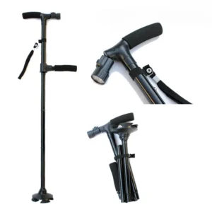 Folding Cane with Led Light and Armrest (9)