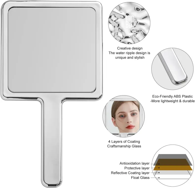 Handy Make Up Mirror Square(4)