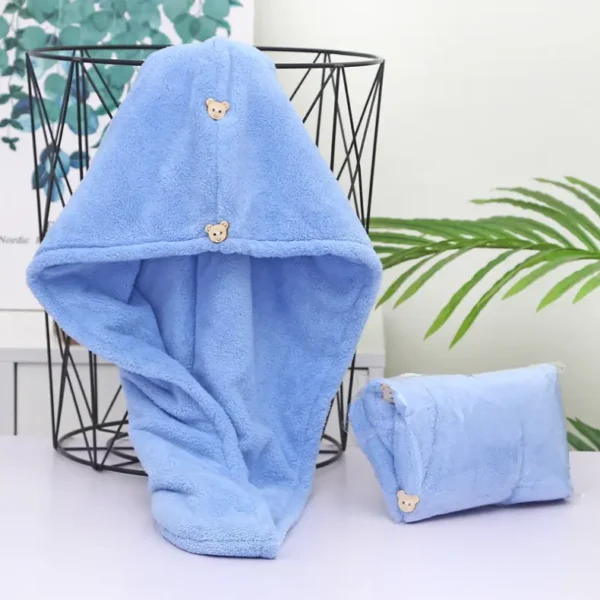 Hot Quick Dry pink Yellow Hair Towel(13)