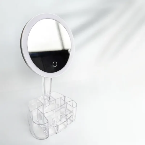 LED Vanity Mirror with Organzer Base (3)