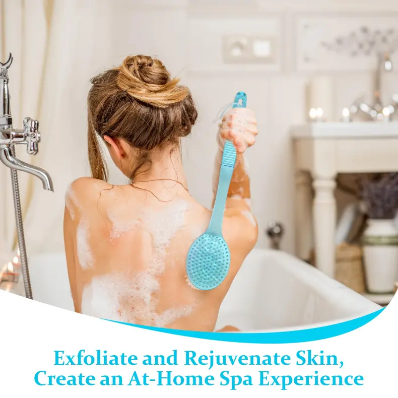 Long handle bath massage brush (9)