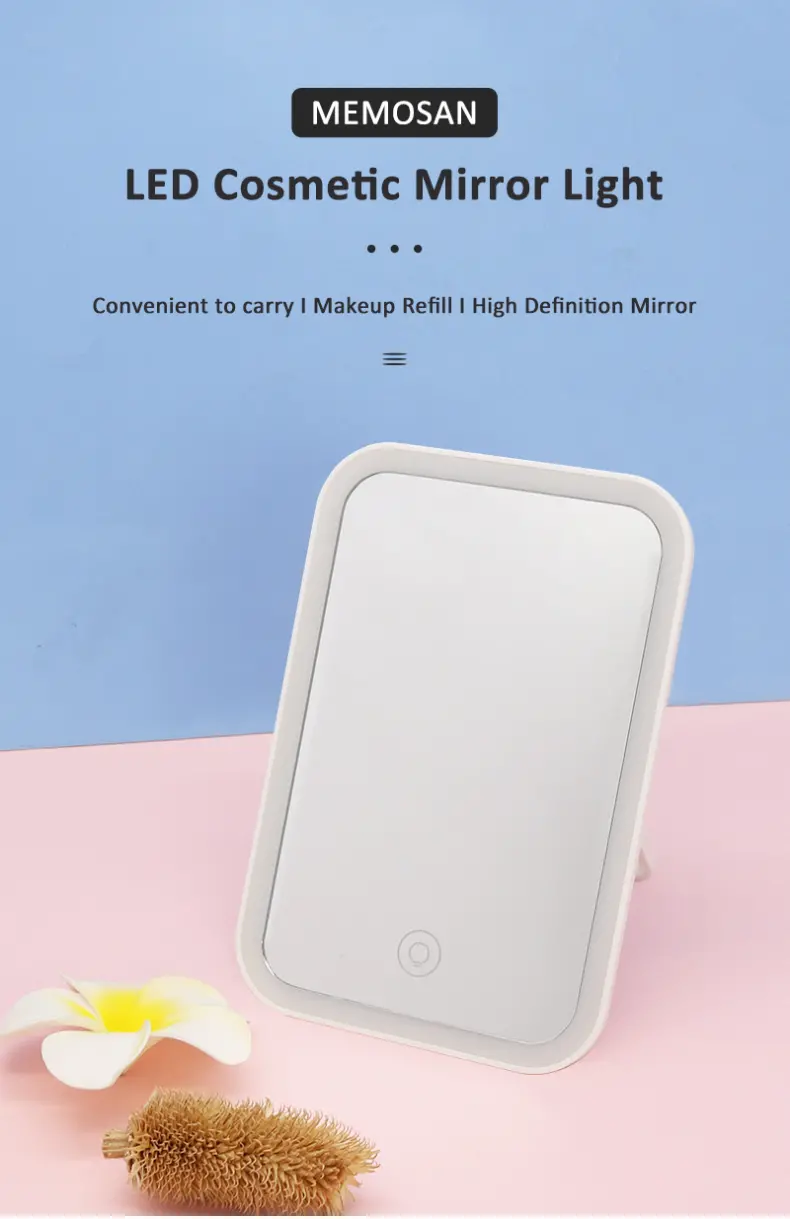 Make Up Mirror with Plastic Stand (1)