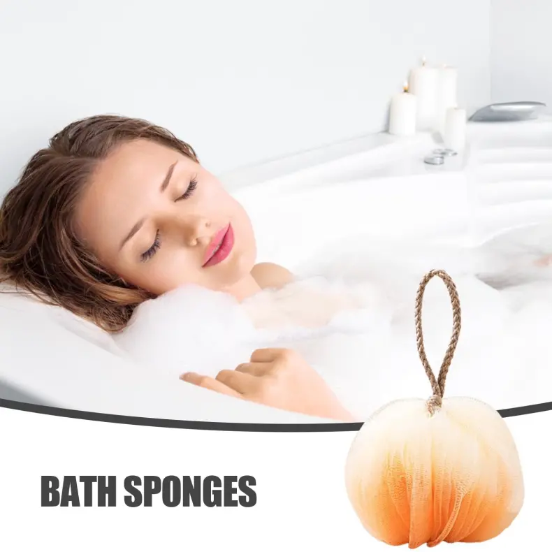 Mesh Pouf Loofah Bath Sponge Ball (1)