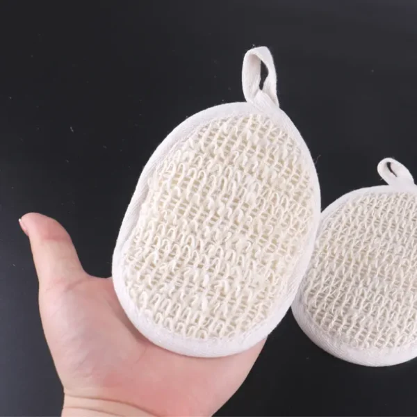 Natual Jute Sponge Pad Exfoliating Bath Brush(2)