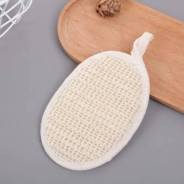 Natual Jute Sponge Pad Exfoliating Bath Brush(8)