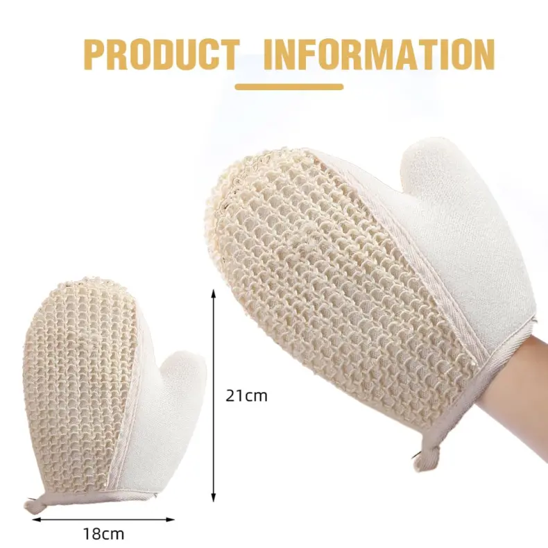 Natural Classic Exfoliating Bath Spa Scrub Glove (2)