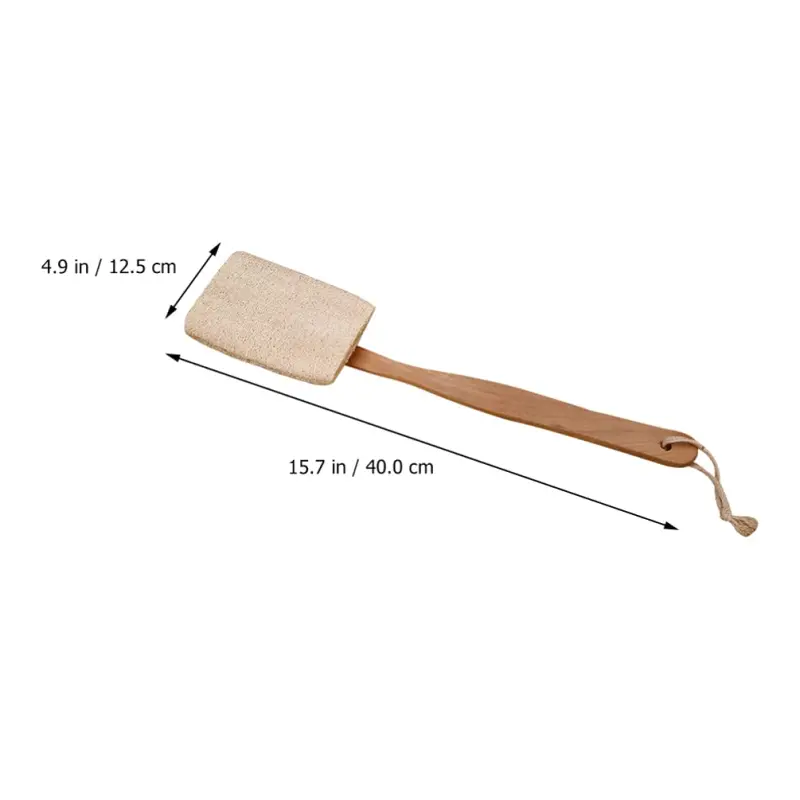 Natural Loofah Bath Sponge with Long Wood Hand (1)