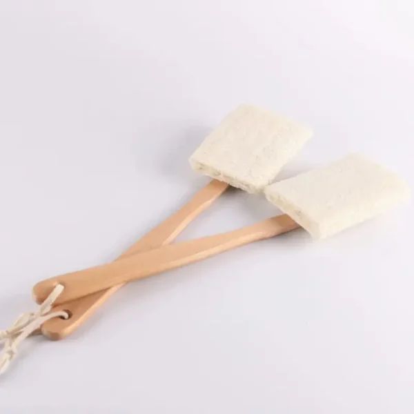 Natural Loofah Bath Sponge with Long Wood Hand (3)