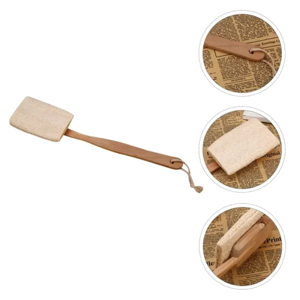 Natural Loofah Bath Sponge with Long Wood Hand (5)