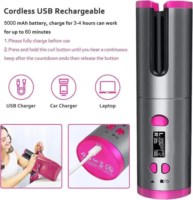 Portable Ceramic Hair Curler (6)