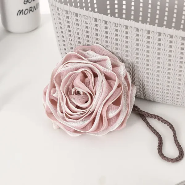 Rose Shape Flower Bath Scrubber (5)