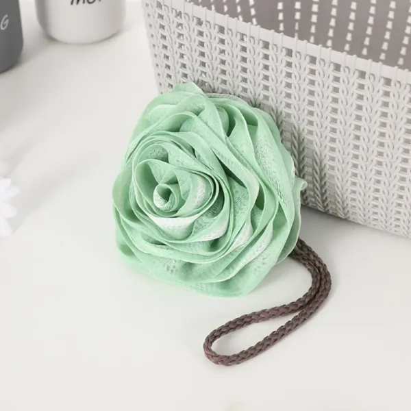 Rose Shape Flower Bath Scrubber (6)