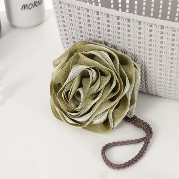 Rose Shape Flower Bath Scrubber (8)
