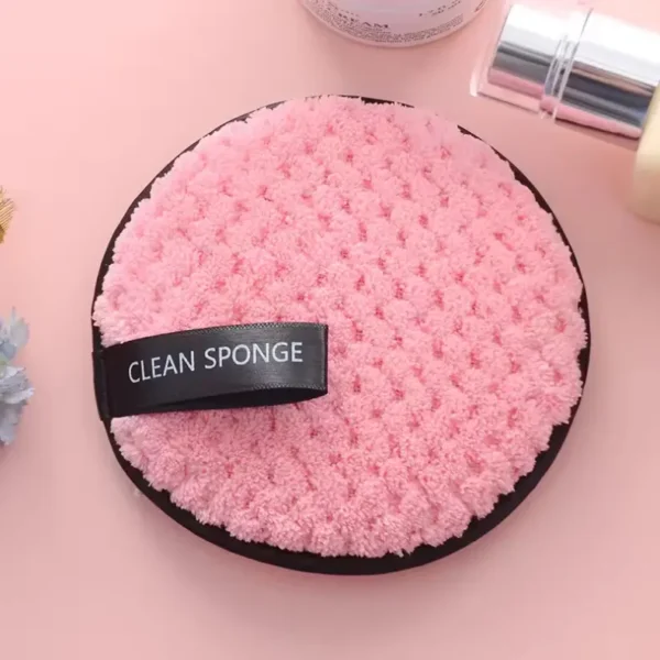 Round Face Clean Sponge Towel (1)