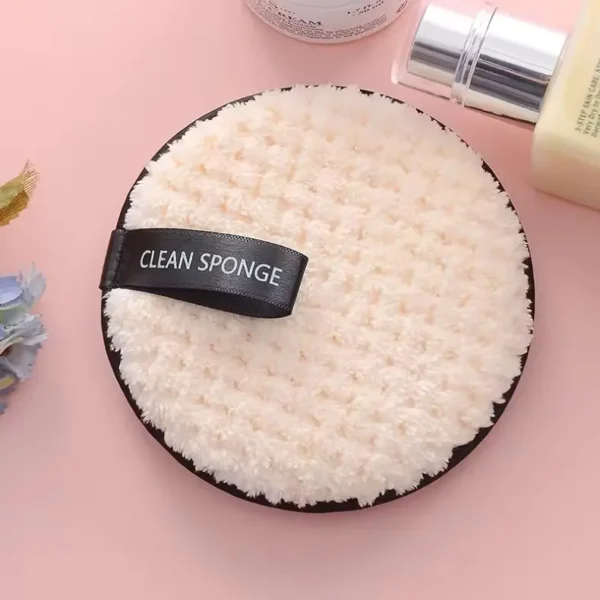 Round Face Clean Sponge Towel (3)