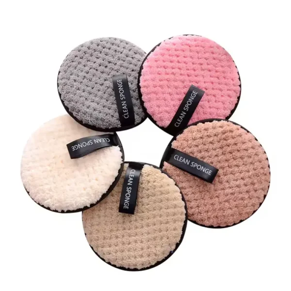 Round Face Clean Sponge Towel (7)
