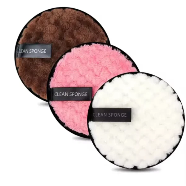 Round Face Clean Sponge Towel (8)