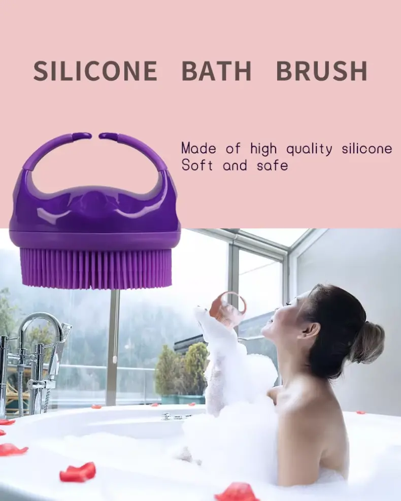 Silicone Bath Brush Body Massage Tools (2)