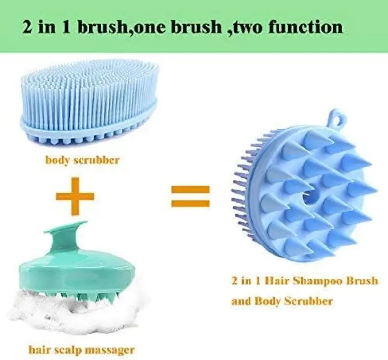 Silicone Bath and Shampoo Brush (2)