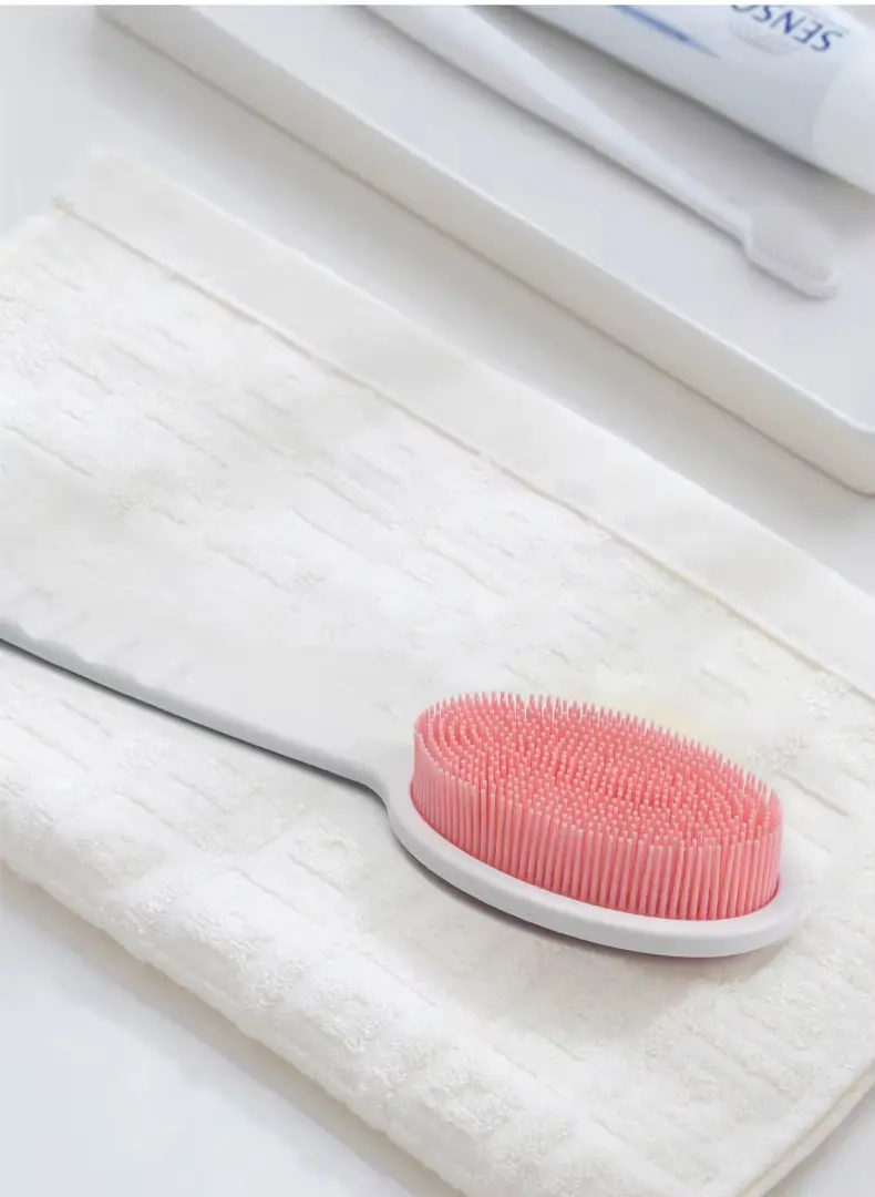 Silicone Body Scrubber Exfoliator with Handle (16)
