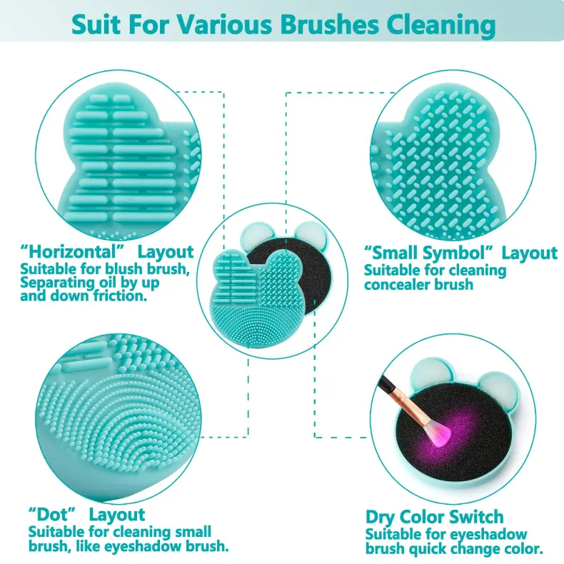Silicone Cleaner Pad for Dry Brush (4)