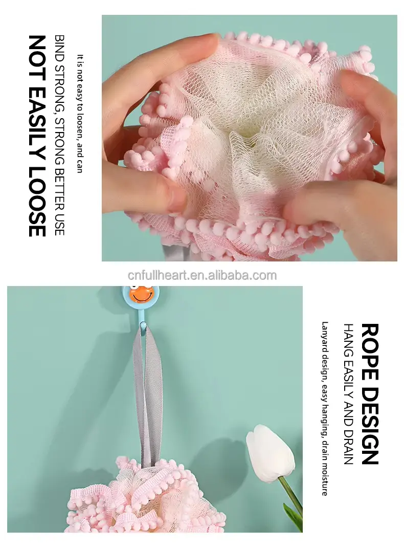 Wave bath flower ball (10)