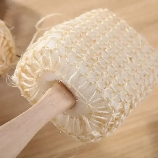 Wooden Handle Sisal Sponge Back Scrub（11）
