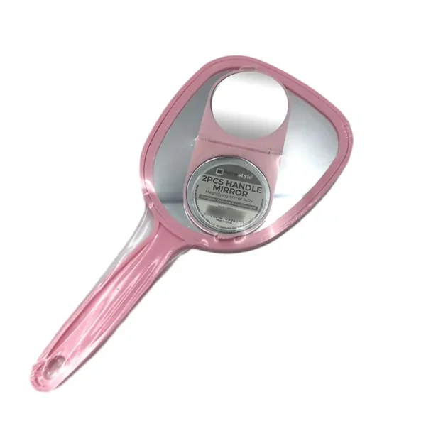2 PC Hand Held Cosmetic Mirror Set（2）