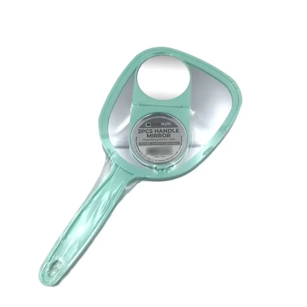 2 PC Hand Held Cosmetic Mirror Set（3）