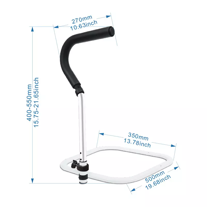 Adjustable Bed Rail Cane Stand Assist Bar(2) format