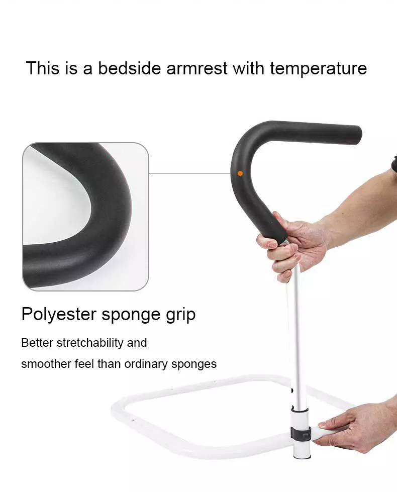Adjustable Bed Rail Cane Stand Assist Bar(3) format