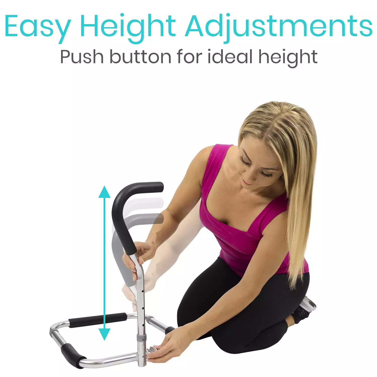 Adjustable Bed Rail Cane Stand Assist Bar(4) format