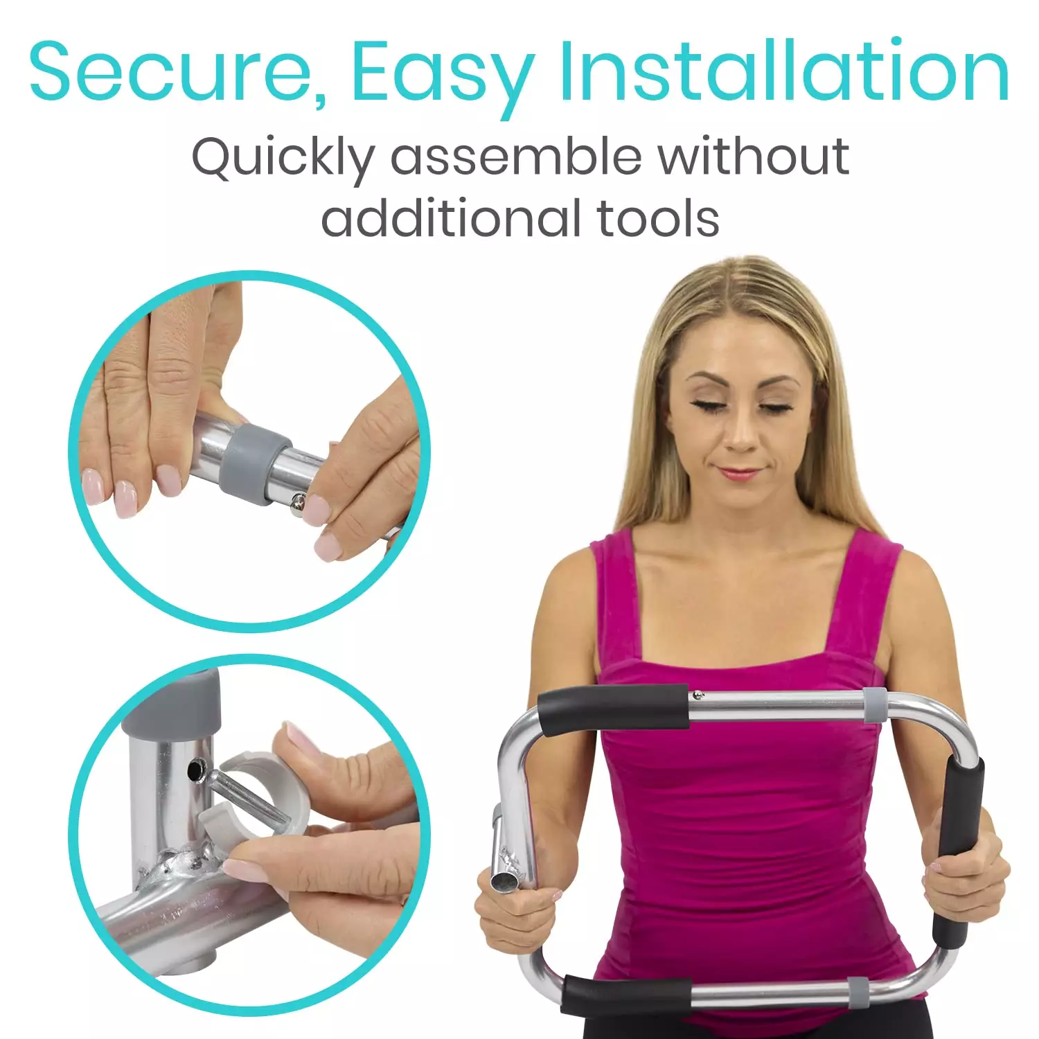 Adjustable Bed Rail Cane Stand Assist Bar(5) format