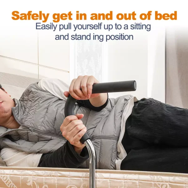 Adjustable Bed Rail Cane Stand Assist Bar(5) format