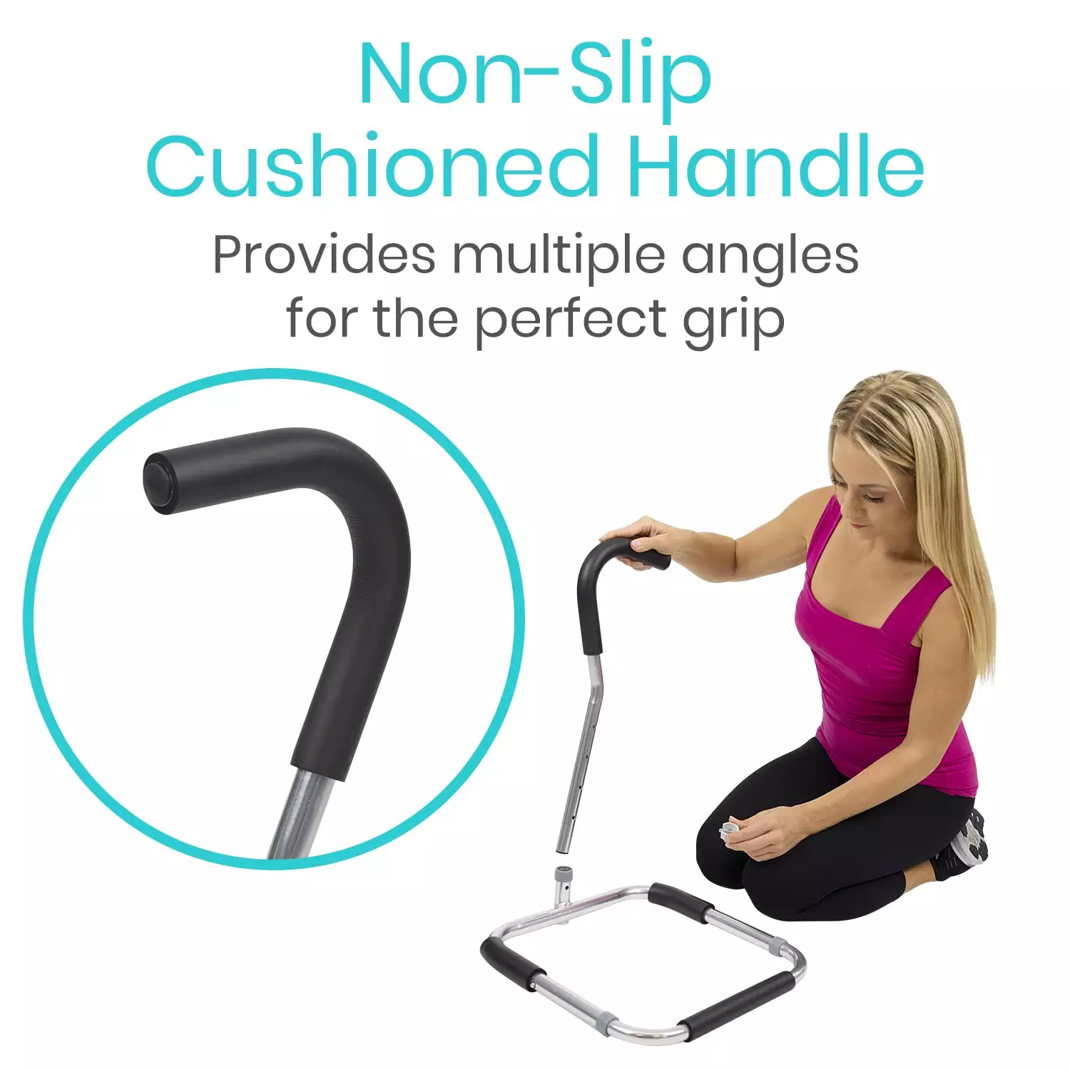 Adjustable Bed Rail Cane Stand Assist Bar(7) format
