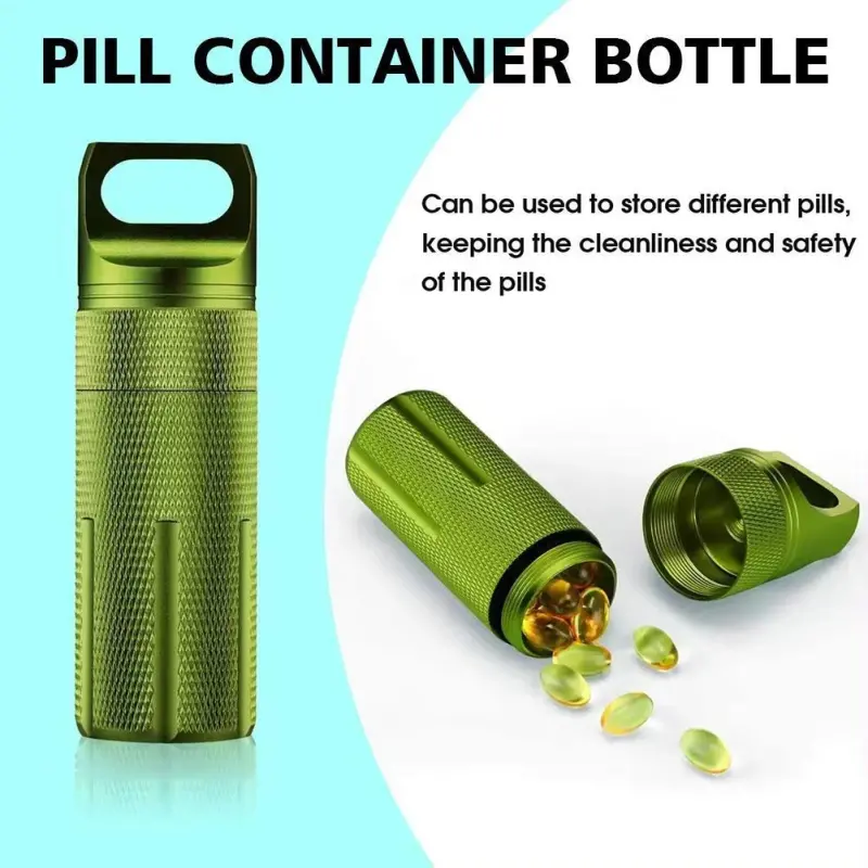 Aluminum Alloy Pill Container Bottle (0)