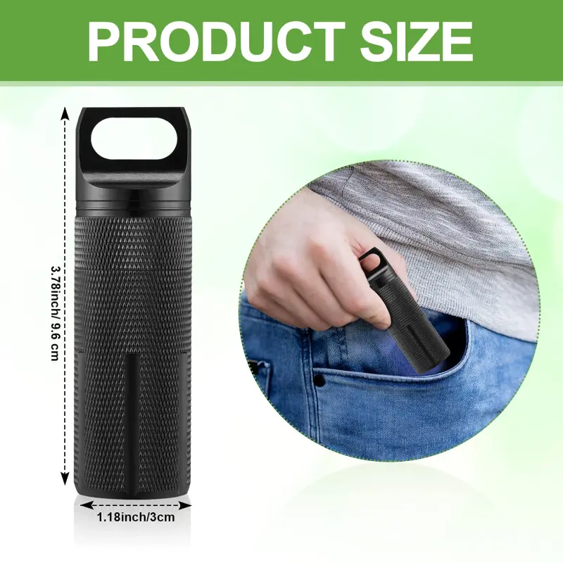 Aluminum Alloy Pill Container Bottle (1)